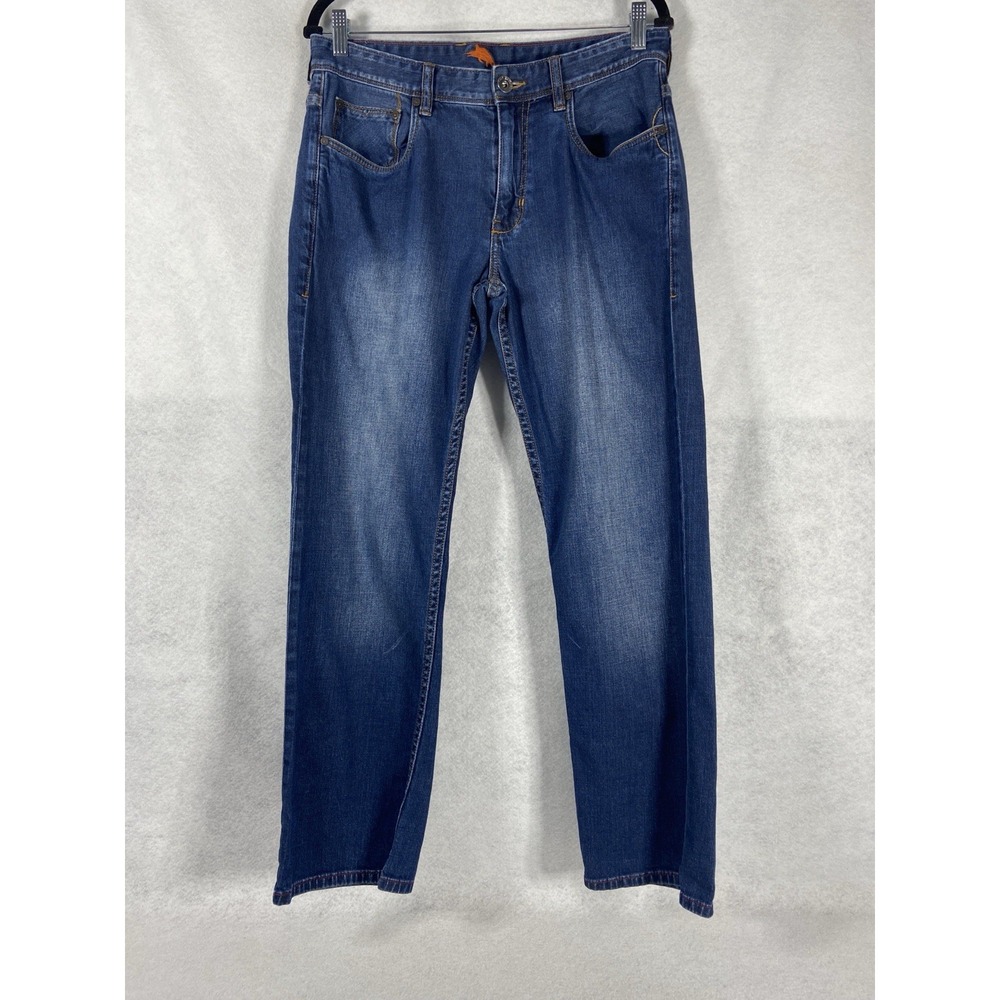 Tommy Bahama Jeans Men's 32x30 Blue Belize Relaxed Medium Wash Stretched